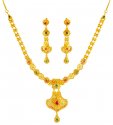 22kt Gold Necklace Set - Click here to buy online - 4,238 only..