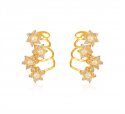 Designer Pearl Cz Earrings 22k  - Click here to buy online - 924 only..