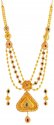 22K Gold Indian Style Necklace Set - Click here to buy online - 8,556 only..