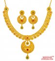 Click here to View - 22K Gold Necklace Set 