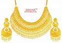 Click here to View - 22Kt Gold Necklace Earring Set 