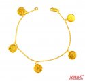 22Kt Gold Ginni Bracelet - Click here to buy online - 537 only..