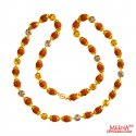 22kt Gold Rudraksh chain - Click here to buy online - 3,640 only..