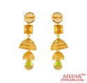 22kGold layered Chandelier Earrings - Click here to buy online - 944 only..