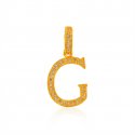 Click here to View - 22Kt Gold Pendant with Initial(G) 