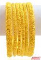 22Kyellow  Gold Bangles Set(6 pcs) - Click here to buy online - 6,855 only..