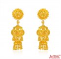 22K Gold Jhumka Earrings - Click here to buy online - 1,960 only..