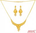 22K Gold  Necklace Set - Click here to buy online - 1,882 only..