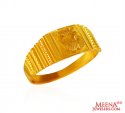 Designer 22Kt Men OM Ring - Click here to buy online - 637 only..