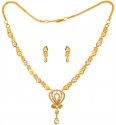 22Kt Gold Two Tone Necklace Set - Click here to buy online - 2,028 only..