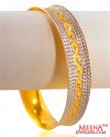 22k Gold Two Tone Kada(1 pc) - Click here to buy online - 3,771 only..