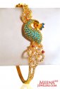 22k Signity Peacock Bangle - Click here to buy online - 1,335 only..