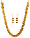 22 Karat Gold Coins Necklace Set - Click here to buy online - 4,749 only..