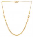 22kt Gold Pearls Chain - Click here to buy online - 1,214 only..