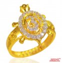 22k Gold Turtle Ladies Ring - Click here to buy online - 639 only..