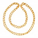 22 Karat Gold White Tulsi Mala - Click here to buy online - 3,837 only..
