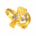 22K Two Tone ladies Ring - Click here to buy online - 389 only..