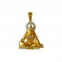 22 Kt Gold Lord Mahadev Pendant - Click here to buy online - 787 only..
