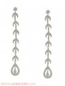 18K Gold Long Earrings - Click here to buy online - 2,270 only..