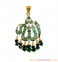 22K Gold Allah Pendant - Click here to buy online - 1,155 only..