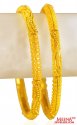 Click here to View - 22Kt Gold filigreeBangles(2 pcs) 