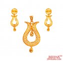 22Kt Gold Fancy Pendant Set