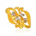 22 Karat Gold Two Tone Ring  - Click here to buy online - 371 only..