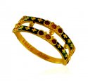 Click here to View - 22Kt Gold Meenakari Ring  