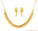 Beautiful Gold Necklace Set - Click here to buy online - 1,710 only..