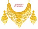 22 Karat Gold Necklace Set - Click here to buy online - 14,405 only..