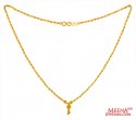 22 KT Yellow Gold Balls Chain - Click here to buy online - 670 only..