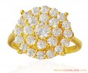 22k Signity Stones Floral Ring - Click here to buy online - 550 only..