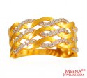Cubic Zircon 22 Karat Gold Band - Click here to buy online - 460 only..