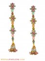 22k Designer Long Earrings - Click here to buy online - 2,133 only..