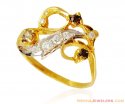 Colored Stones Fancy 22k Gold Ring - Click here to buy online - 373 only..