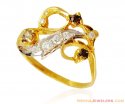 Colored Stones Fancy 22k Gold Ring - Click here to buy online - 400 only..