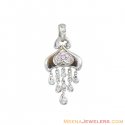 18K White Gold Fancy  Pendant - Click here to buy online - 685 only..
