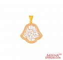 Click here to View - 22Kt Gold Ayat CZ Pendant 