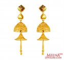 22K Gold Fancy Earrings - Click here to buy online - 1,385 only..