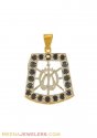 Gold Allah Pendant (22K) - Click here to buy online - 537 only..