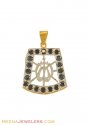 Gold Allah Pendant (22K) - Click here to buy online - 641 only..