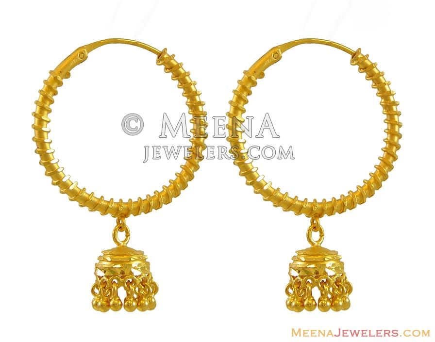 Glinting Rajkot Bali Hoop Earrings