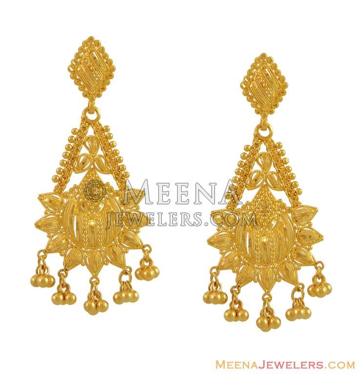 Pranali Polki Long Earrings – Tyaani Jewellery LLP