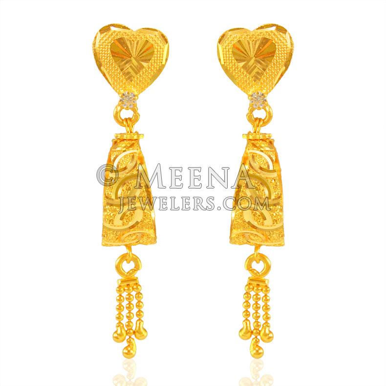 Tops Bali 22 Carat Women Gold Earrings at Rs 5000/gram in Thane | ID:  27487811212