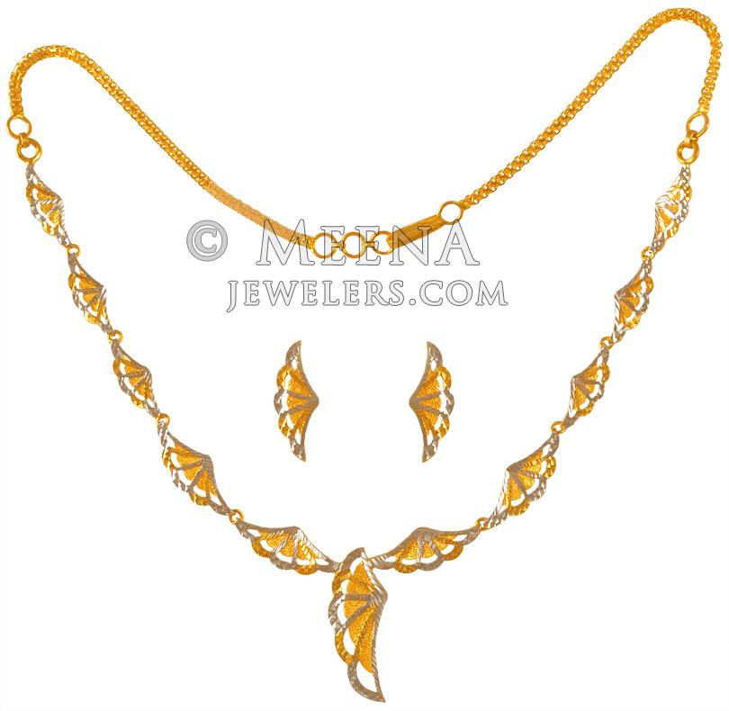 Nakshi Jewelry temple jewelry lakshmi necklace 22ct gold jewelry desig –  Nihira