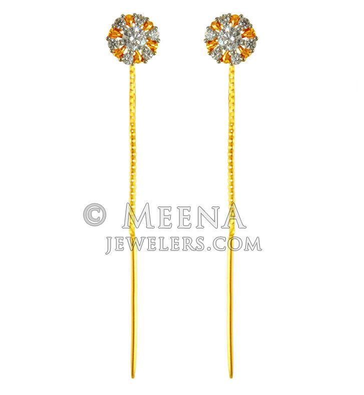 Sui-Dhaga Earrings | Gold Drop Earrings Designs