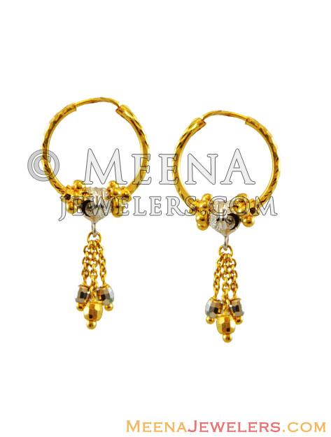 28 Indian Gold earrings 12263