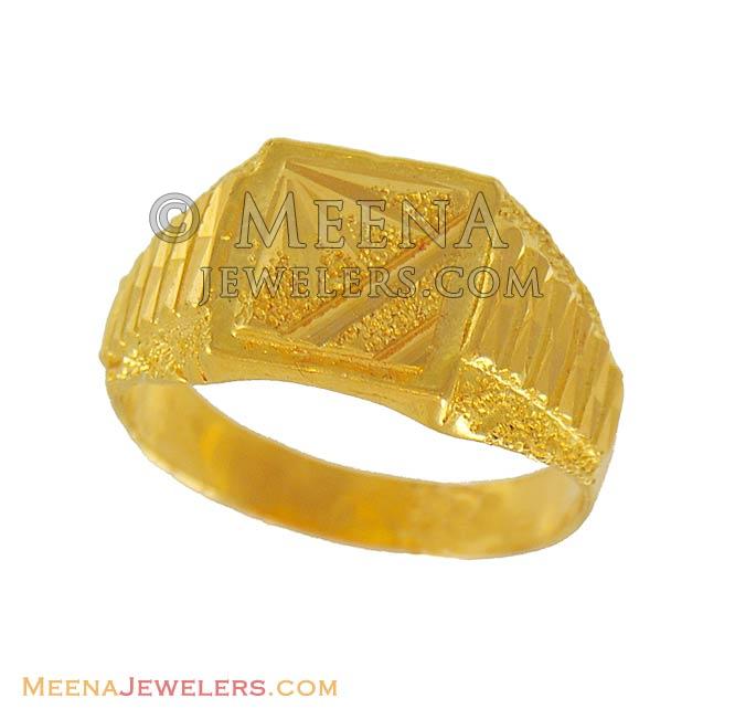 1 Gram Gold Plated Superior Quality Hand-Crafted Design Ring for Men -  Style B300 – Soni Fashion®