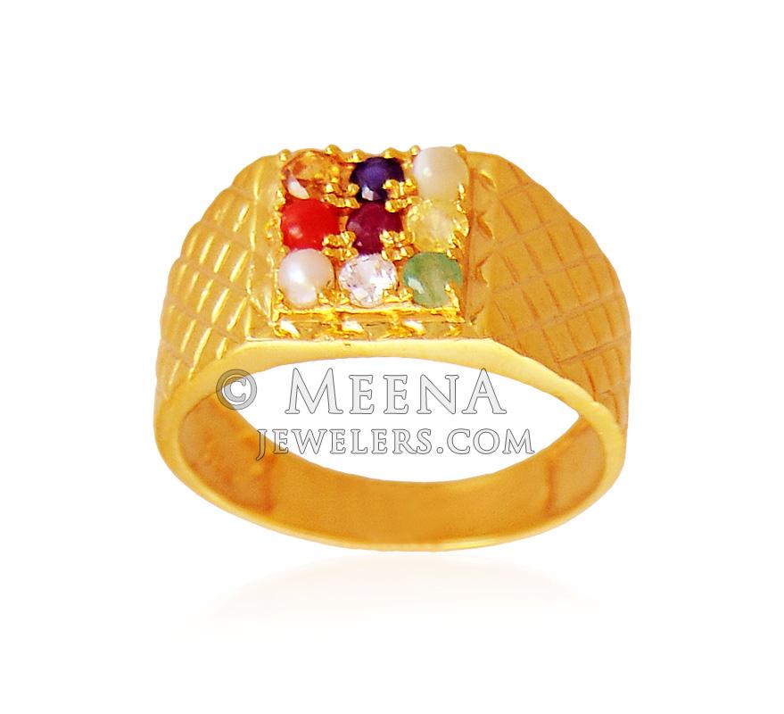 47 916 Gold navaratna ring 18450