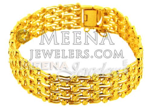 Buy Solid 22k Gold 916 Gold Intricate Design Bracelet Online in India - Etsy